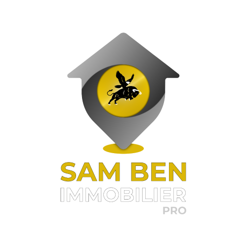 Logo – Partenariat sam ben immobilier pro blanc